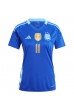 Argentina Angel Di Maria #11 Fotballdrakt Borte Klær Dame Copa America 2024 Korte ermer